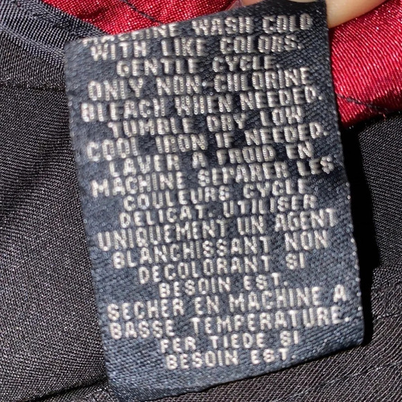 Guess black high waisted satin lined midi skirt Sz 12 - Picture 11 of 12